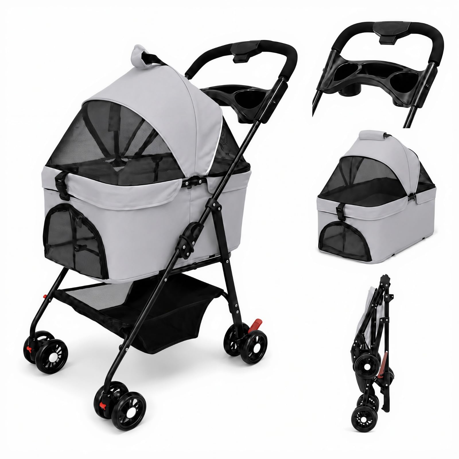 Amazon.co.jp: ペットカート 分離型 犬 カート バギー 小型犬 中型犬